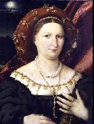 Lorenzo Lotto Portrait of Lucina Brembati oil painting reproduction